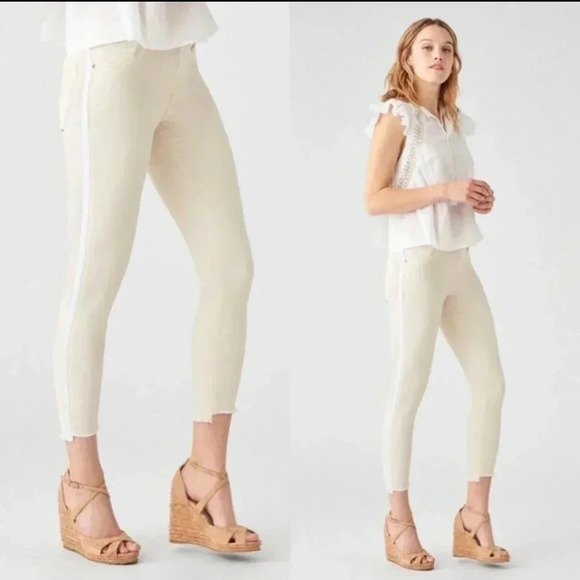 DL1961 Florence Cropped Mid Rise Instasculpt Skinny Tuxedo Jeans(25) - Picture 2 of 11